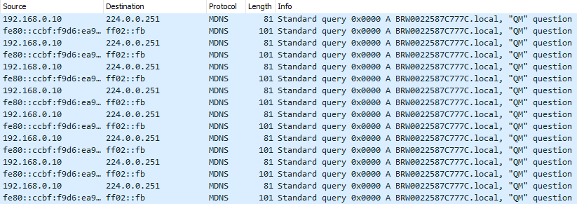 mdns traffic on my LAN